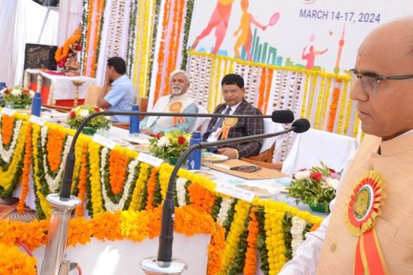 एसकेआरएयू में अंतर महाविद्यालय खेलकूद प्रतियोगिता के शुभारंभ