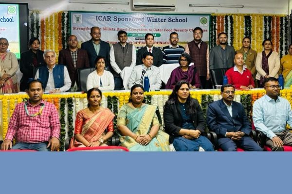 खाद्य सुरक्षा चुनौतियों का सामना करने के लिए बाजरा आधारित पारिस्थितिकी तंत्र को मजबूत करना” विषय पर शीतकालीन प्रशिक्षण का आयोजन