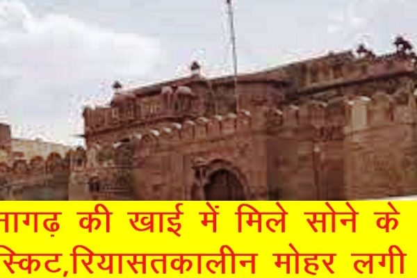 जूनागढ़ की खाई में मिले सोने के बिस्किट,रियासतकालीन मोहर लगी