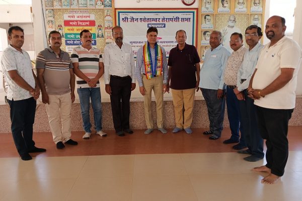 डॉ पिंटू नाहटा का तेरापंथ समाज ने किया अभिनन्दन