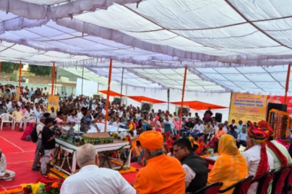 भारत रत्न डॉ. बाबासाहेब अंबेडकर ई लाइब्रेरी ऑडिटोरियम के नवीन भवन का शिलान्यास