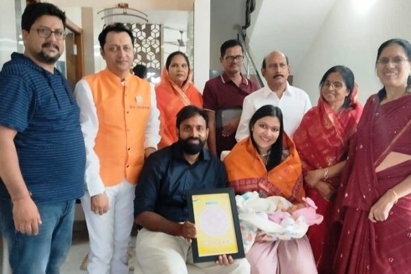 नामकरण संस्कार जैन संस्कार विधि से हुआ