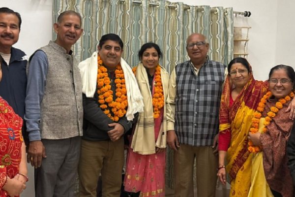 प्रवासी राजस्थानी कैलिफोर्निया निवासी कुंदन- कृतिका व्यास का अभिनंदन
