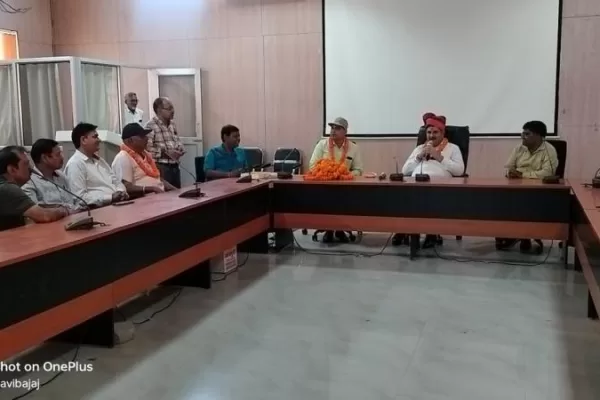 एसपी मेडिकल कॉलेज में प्राचार्य का भव्य स्वागत