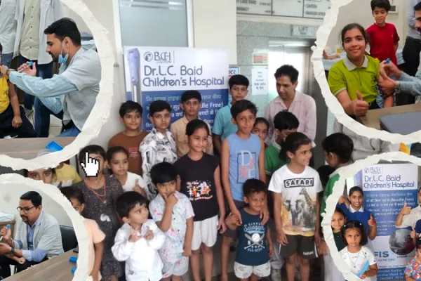 बीकानेर में पहली बार डॉ. एल.सी. बैद चिल्ड्रन हॉस्पिटल द्वारा नीडल-फ्री वैक्सीनेशन कैंप का सफल आयोजन