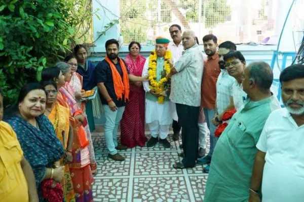 केंद्रीय कानून मंत्री अर्जुन राम मेघवाल से मिले बीकानेर शहर के नवनियुक्त भाजपा पदाधिकारी