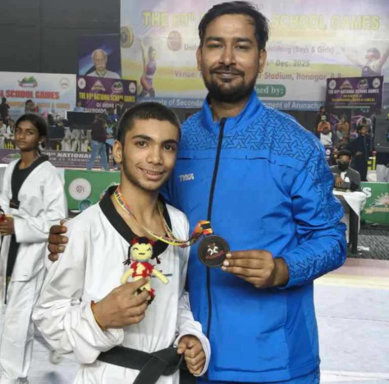 69वीं राष्ट्रीय ताइक्वांडो प्रतियोगिता में बीकानेर के ध्यानेश गहलोत ने जीता कांस्य पदक