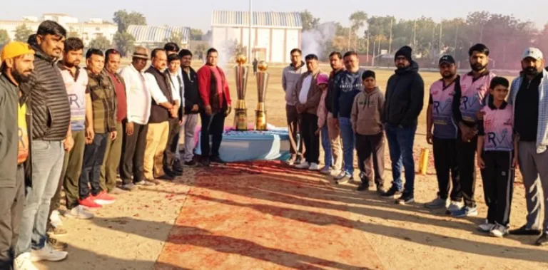 राजेंद्र पंवार ने माली सैनी समाज क्रिकेट प्रतियोगिता का उद्घाटन किया , पहले दिन खिलाड़ियों ने दिखाया दम